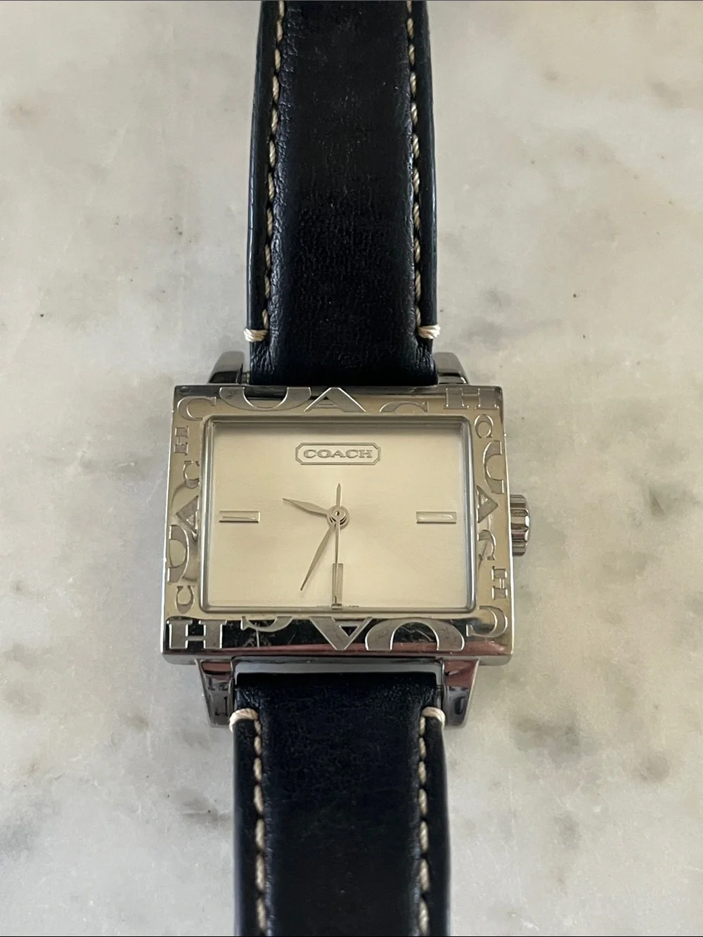 Coach Watch with Leather Strap